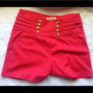 Pink high waisted shorts